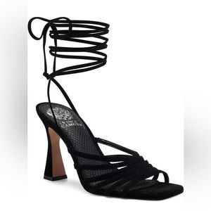 Vince Camuto Roselian Black Suede sandal
